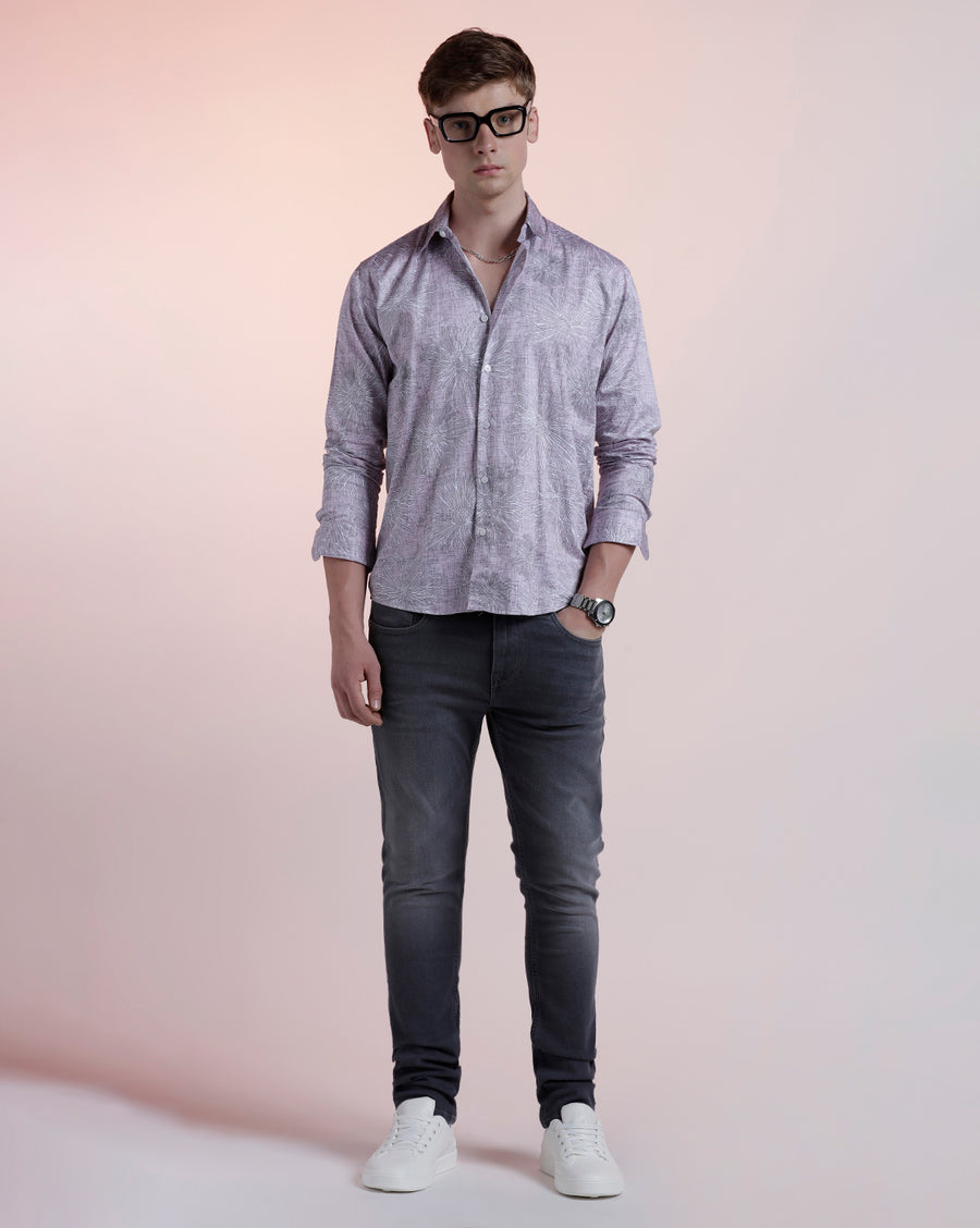 GREY TRACK SKINNY FIT JEANS