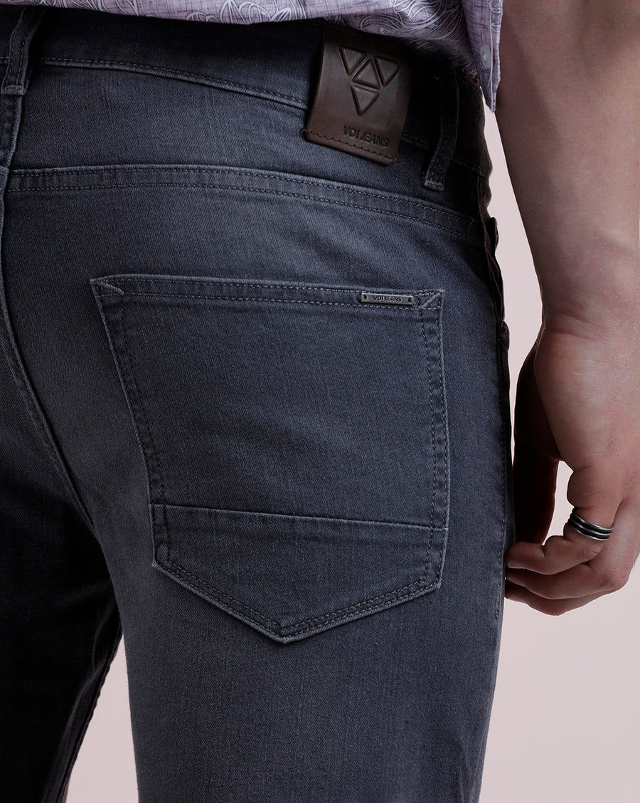 GREY TRACK SKINNY FIT JEANS