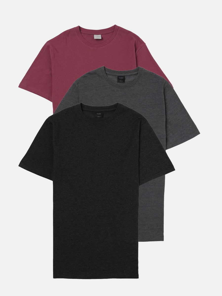 Men Solid Regular Fit Casual T-Shirt