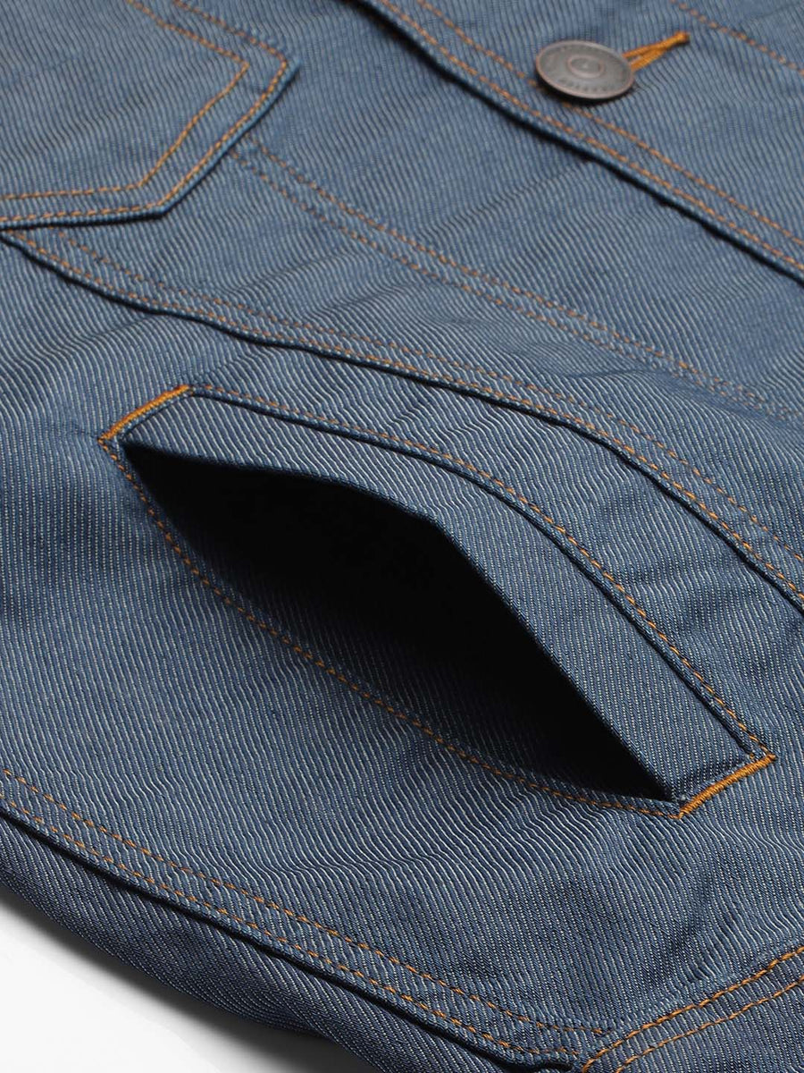Men Indigo Lightweight Denim Jacket