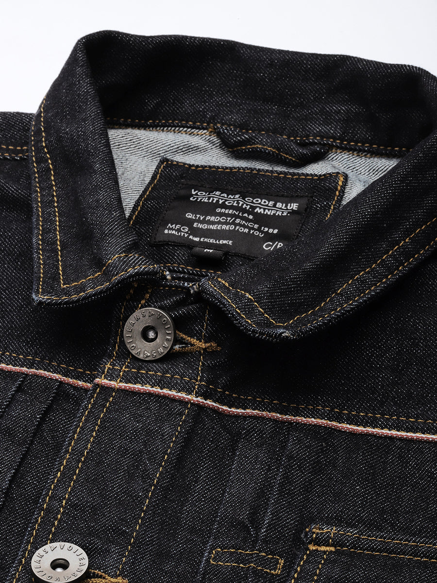 Men's Dark blue Fornt yoke Jacket