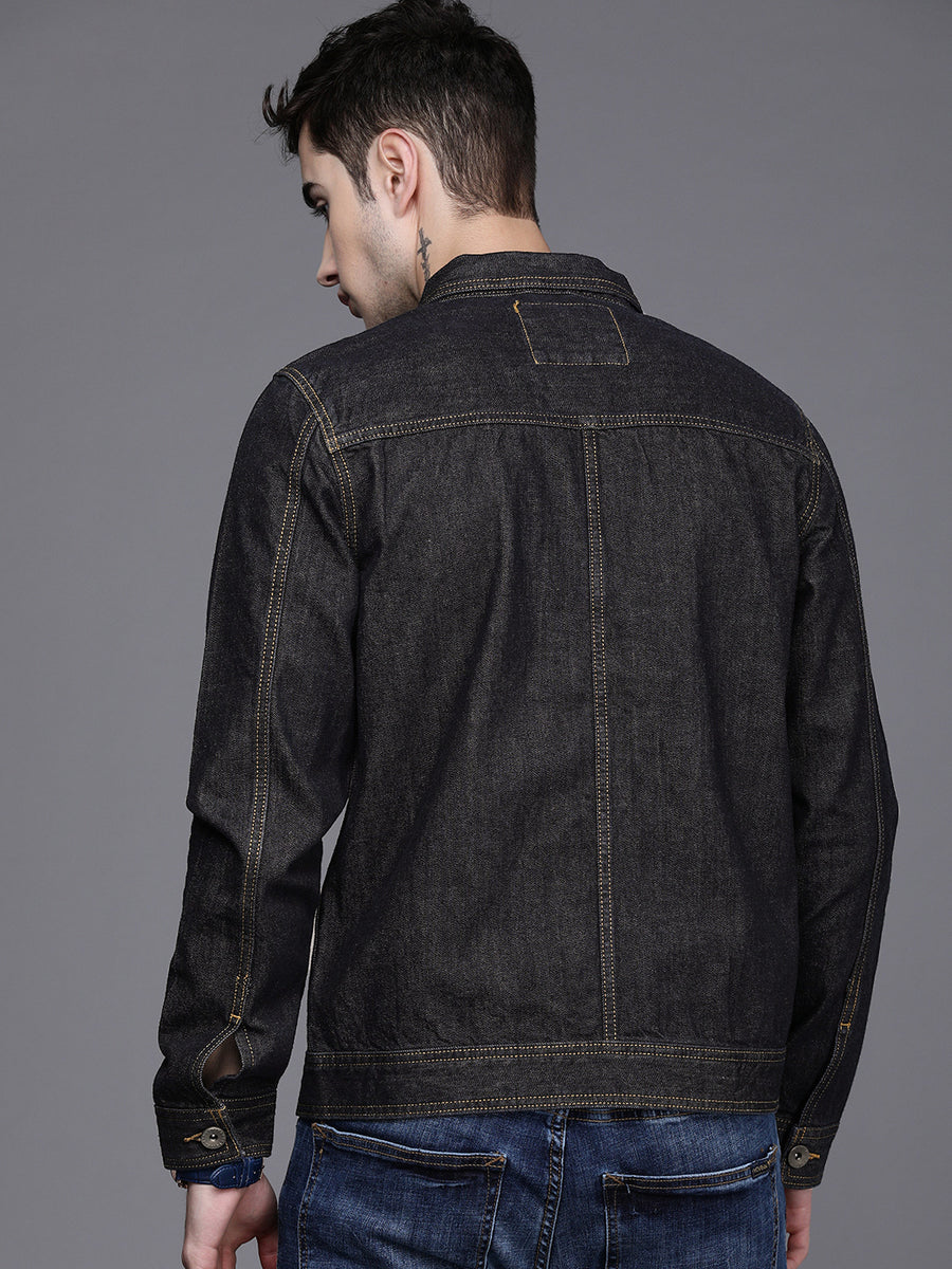 Men's Dark blue Fornt yoke Jacket