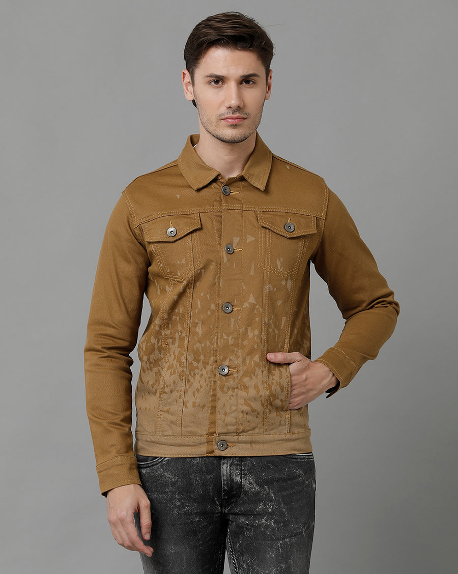 Men Solid Regular Fit Casual Jacket