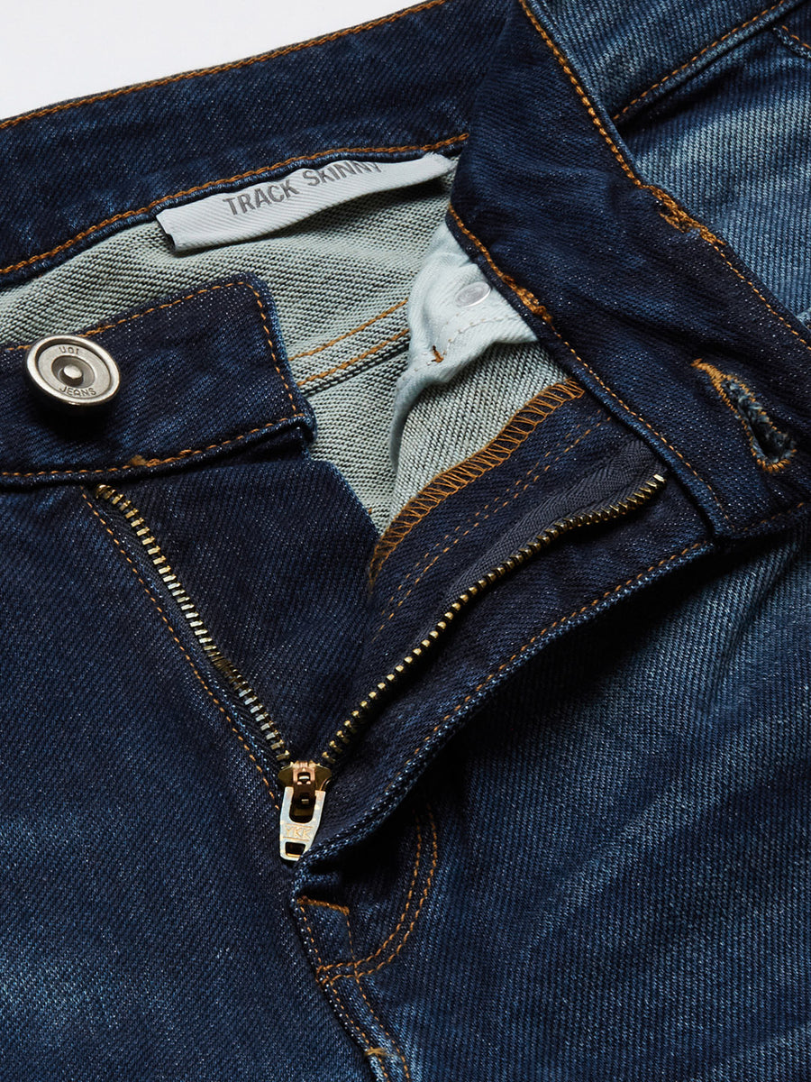 Voi Men Indigo Track Skinny Fit Jeans