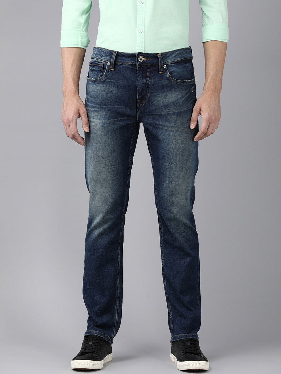 Voi Men Indigo Borris Slim Tapered Fit Jeans