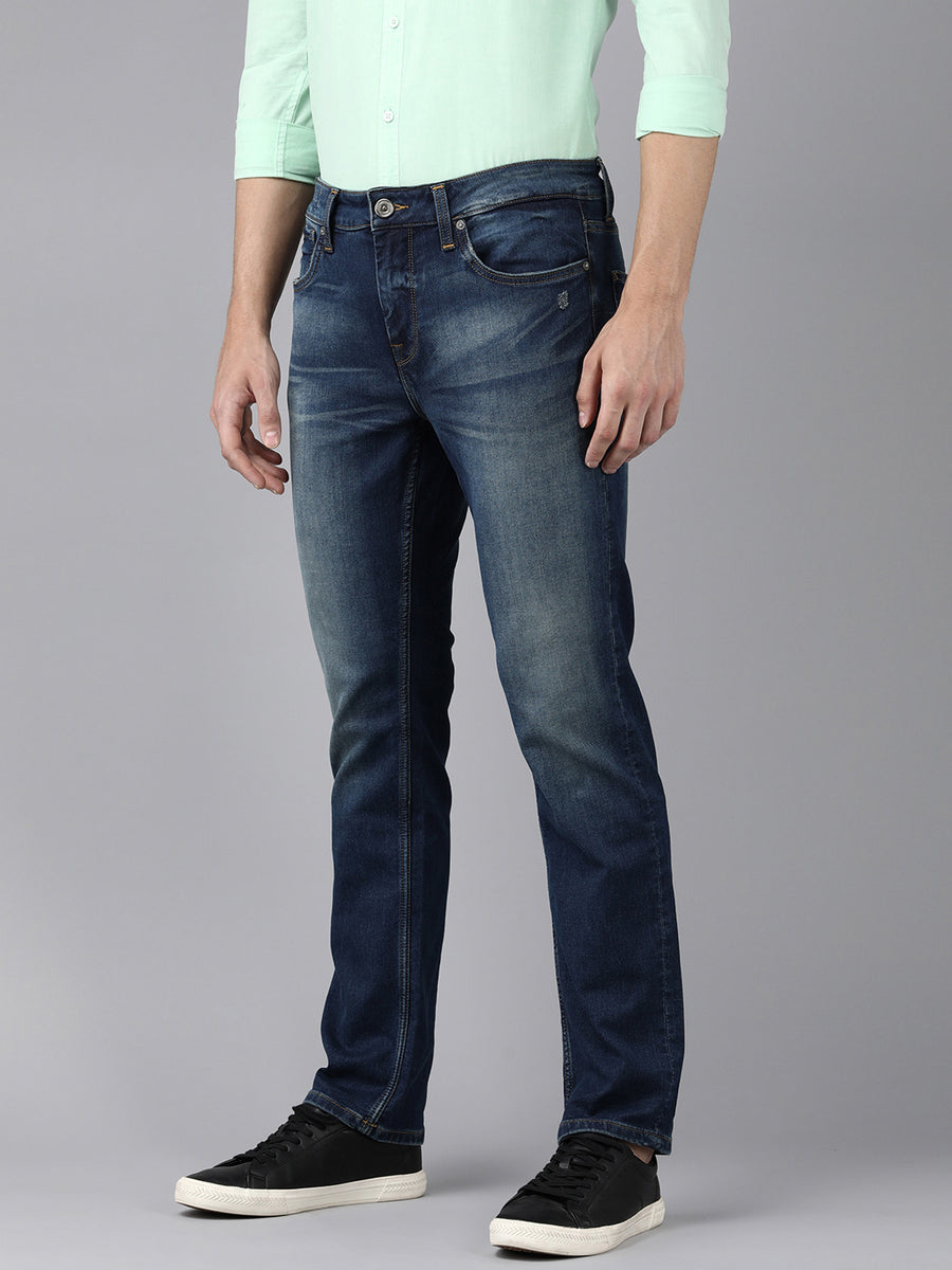 Voi Men Indigo Borris Slim Tapered Fit Jeans