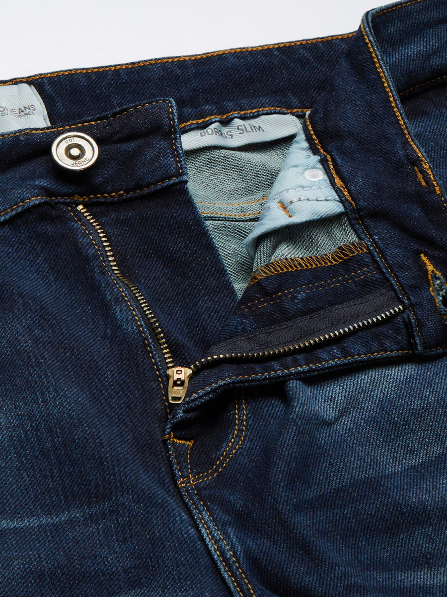 Voi Men Indigo Borris Slim Tapered Fit Jeans