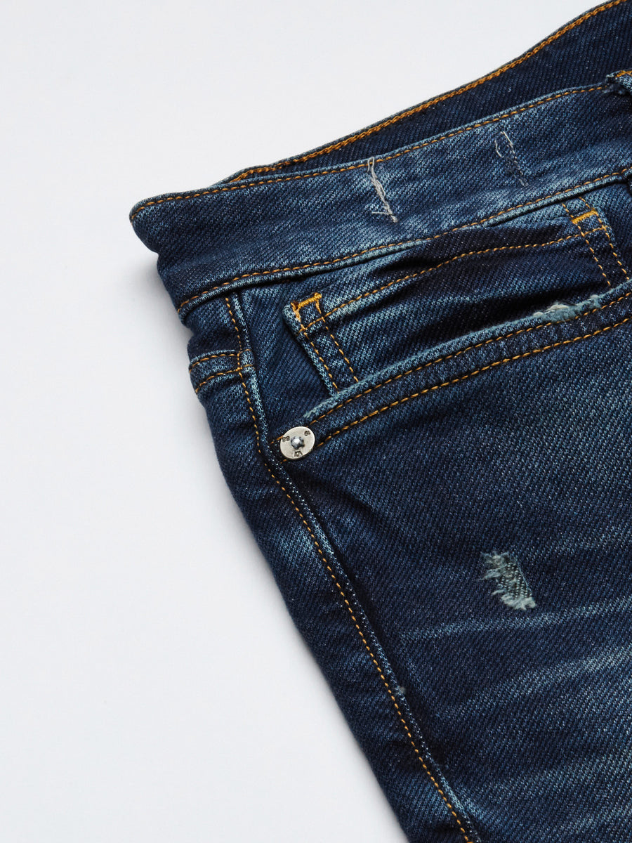 Voi Men Indigo Borris Slim Tapered Fit Jeans
