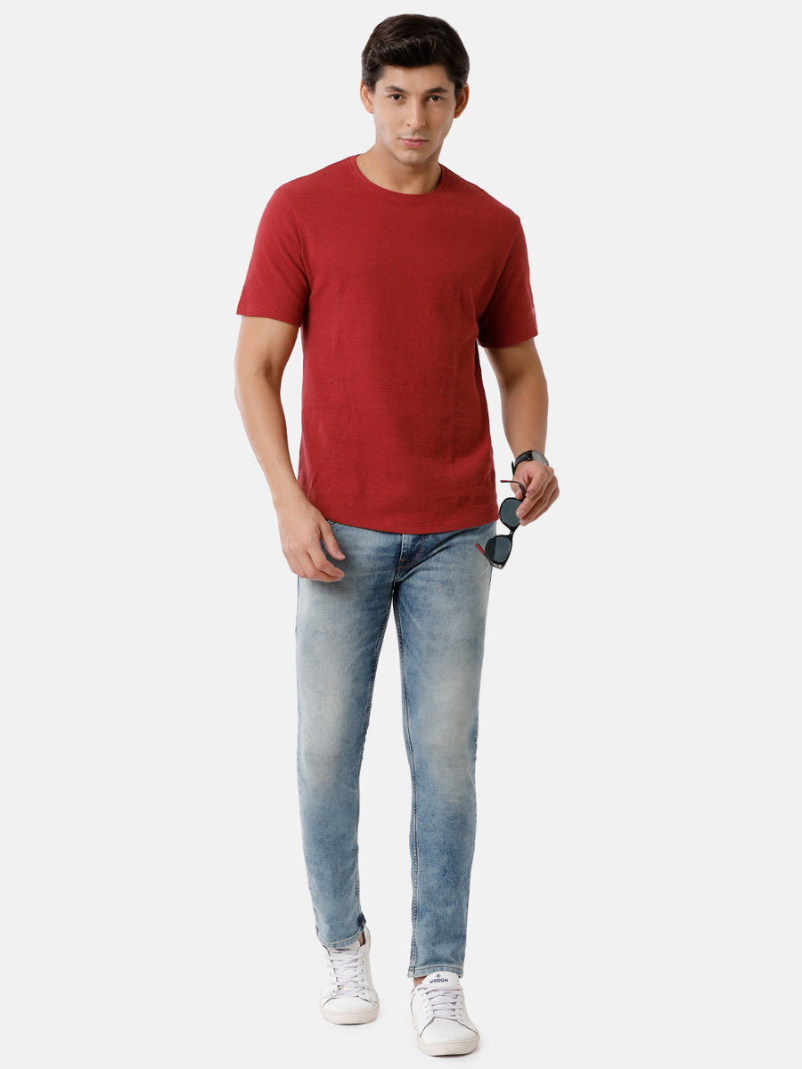 Voi Men Indigo Track Skinny Fit Jeans