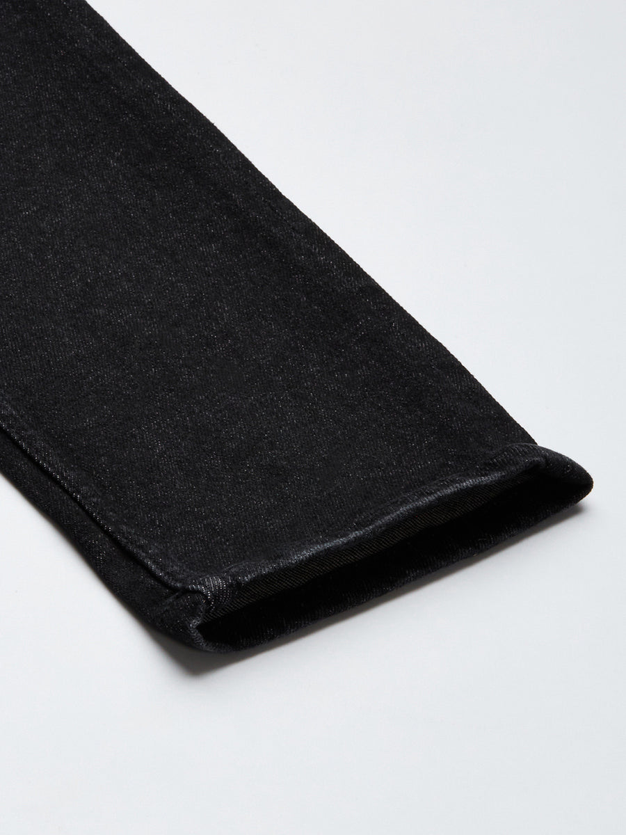 Voi Men Black Track Skinny Fit Jeans