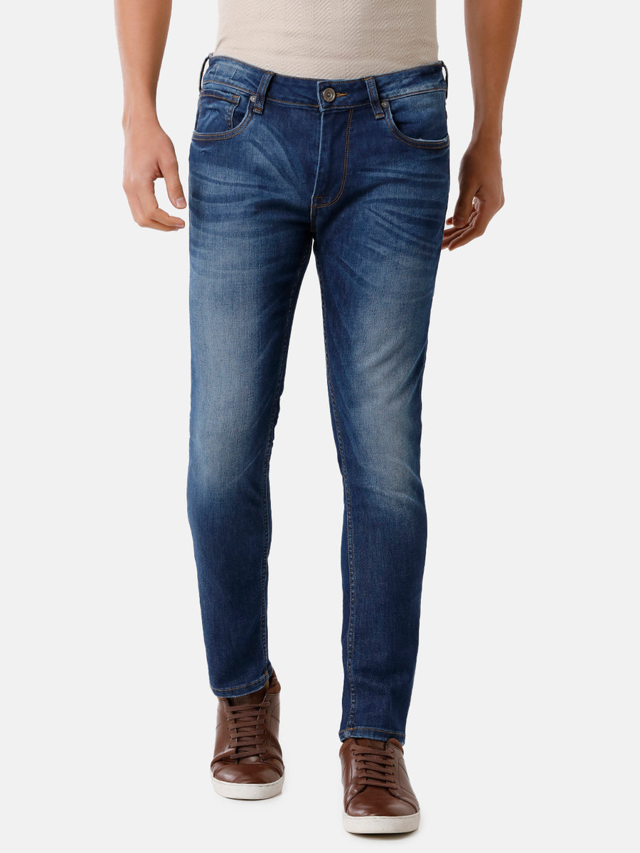 Voi Men Indigo Track Skinny Fit Jeans