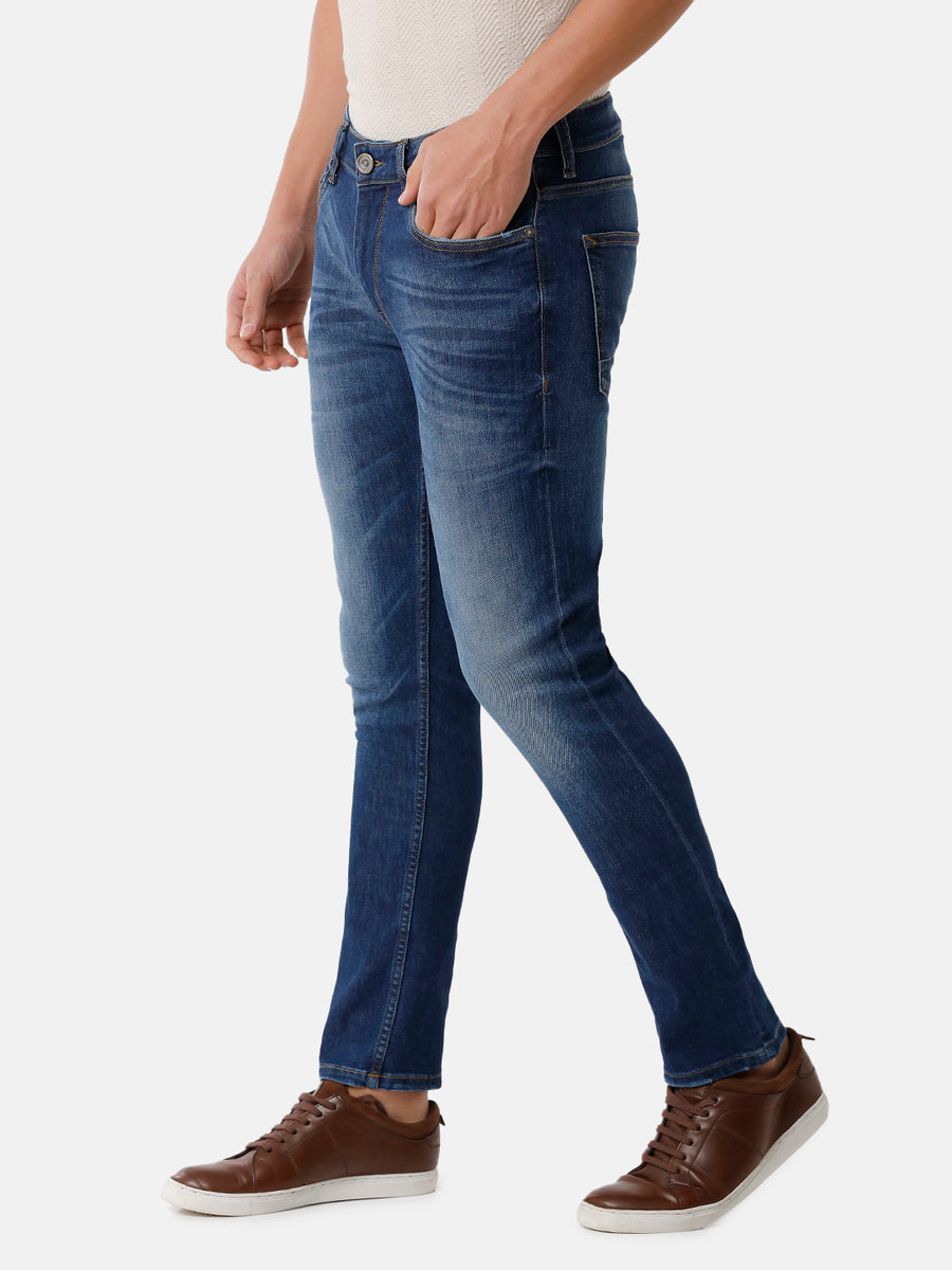 Voi Men Indigo Track Skinny Fit Jeans