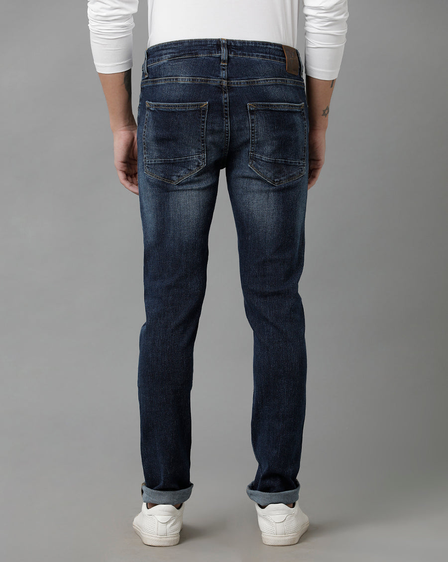 Voi Men Indigo Track Skinny Fit Jeans