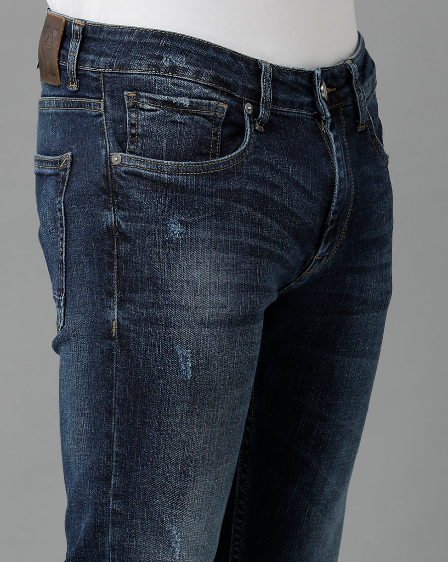 Voi Men Indigo Track Skinny Fit Jeans
