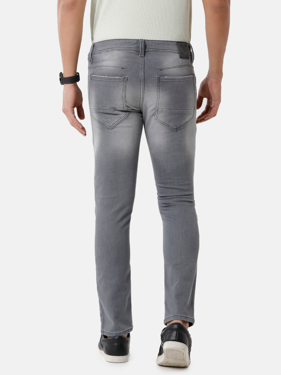 Voi Men Grey Arturo Comfort Fit Jeans