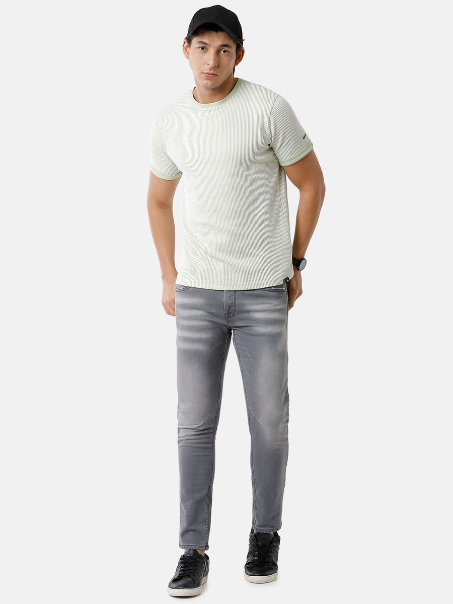 Voi Men Grey Arturo Comfort Fit Jeans
