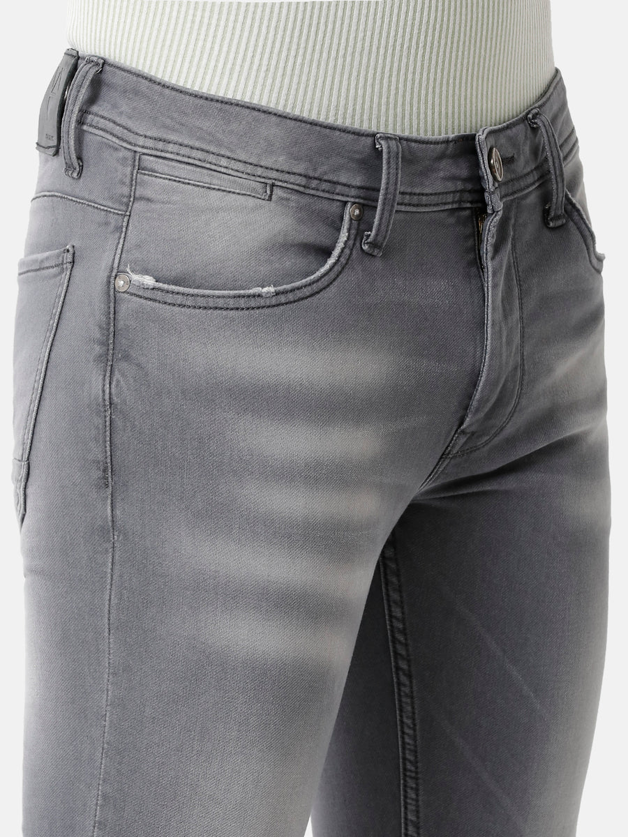 Voi Men Grey Arturo Comfort Fit Jeans