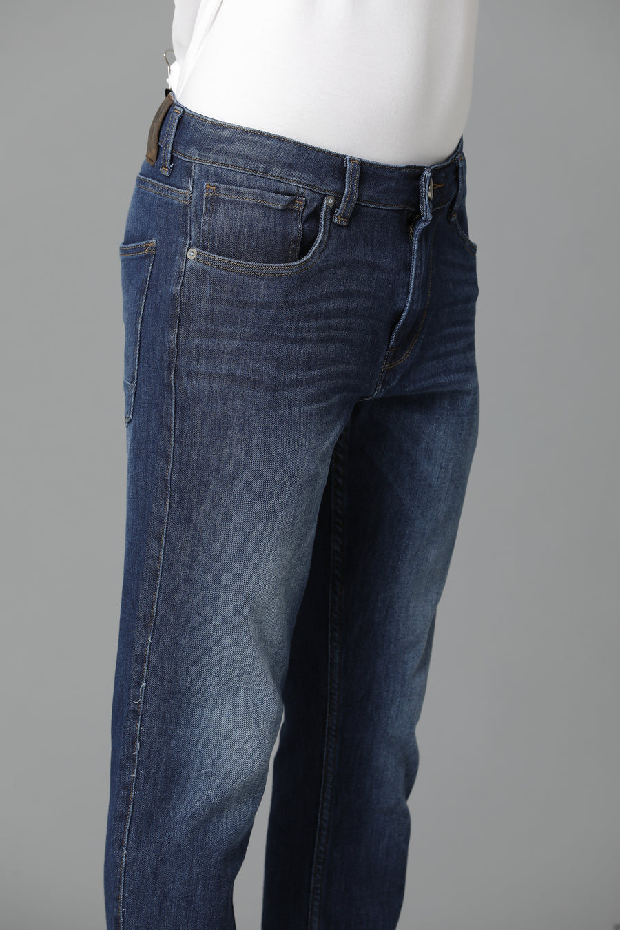 Voi Men Indigo Track Skinny Fit Jeans