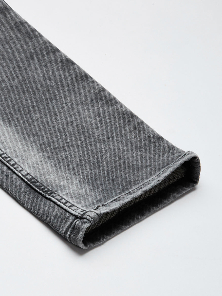 Voi Men Grey Track Skinny Fit Jeans
