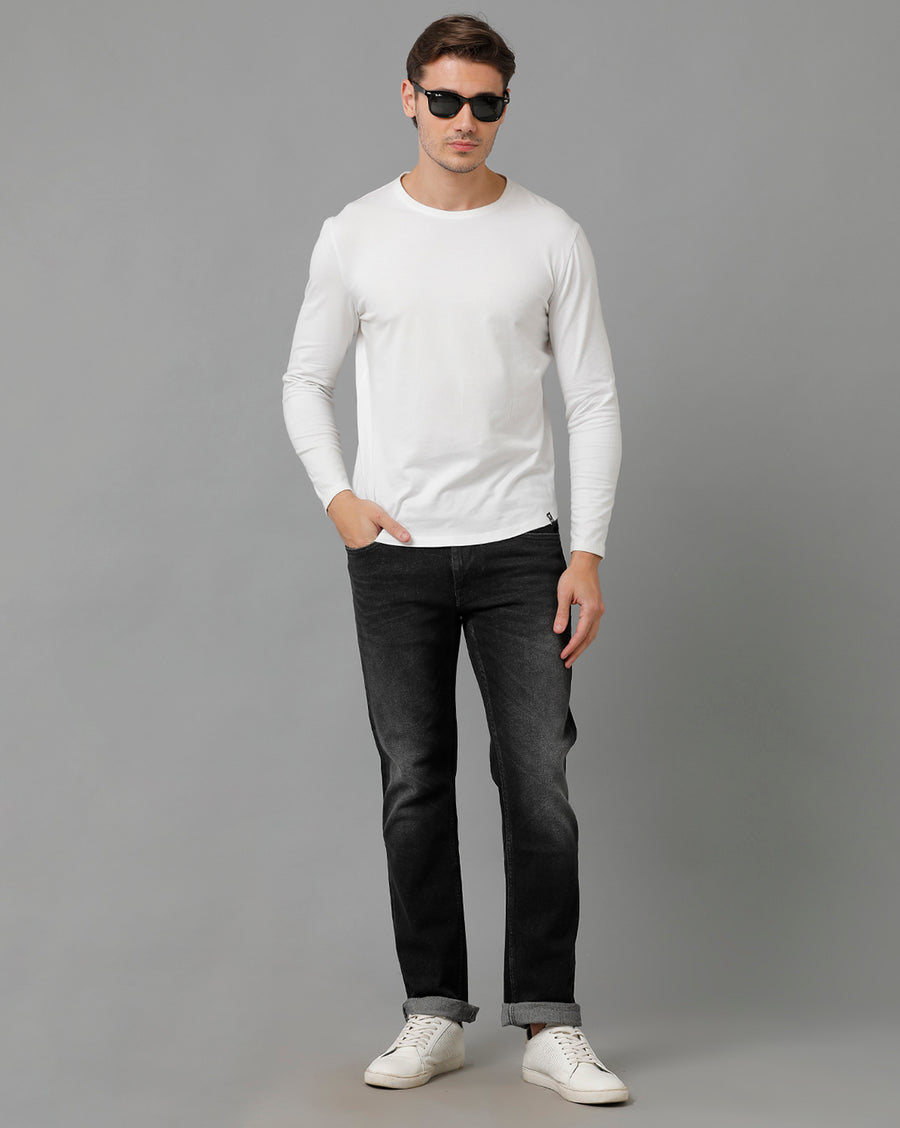 Voi Men Black Boot Cut Fit Jeans