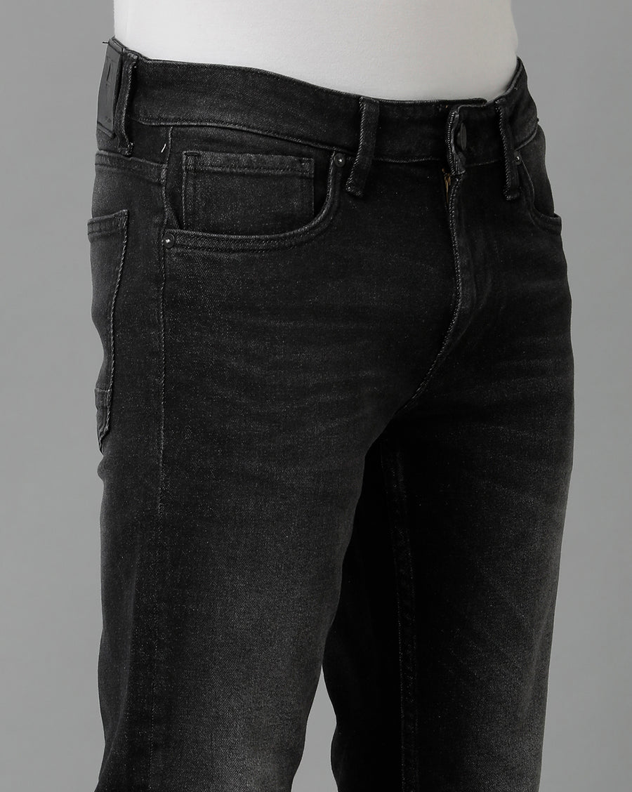 Voi Men Black Boot Cut Fit Jeans