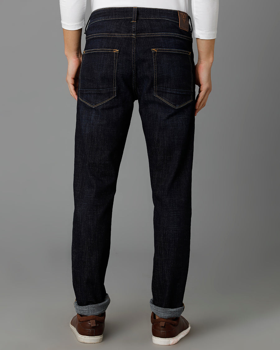 Men Solid Track Skinny Casual Jeans