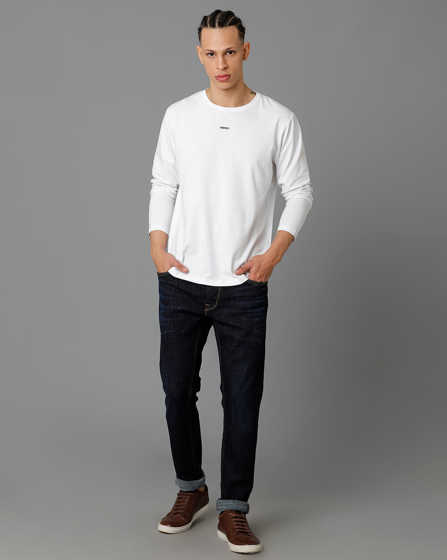 Men Solid Track Skinny Casual Jeans