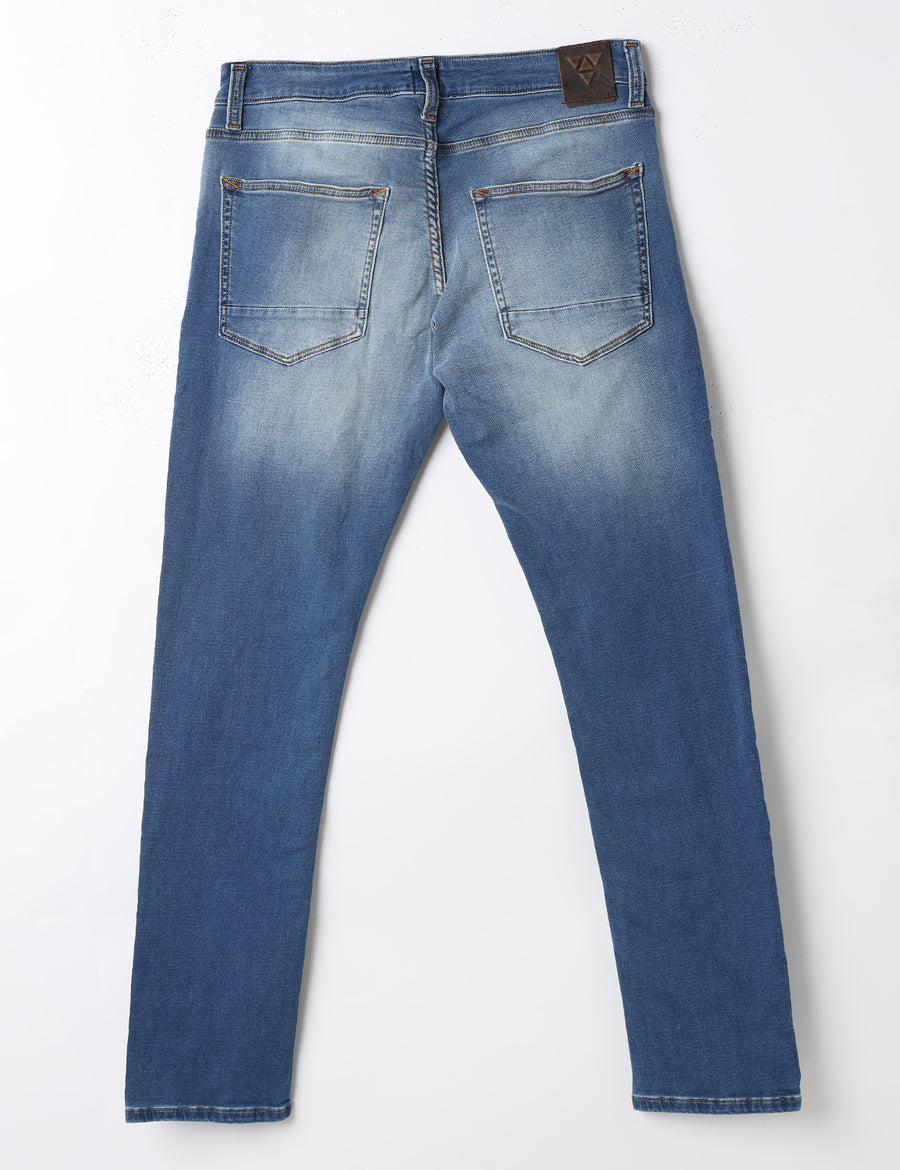 Men Solid Track-Skinny Casual Jeans
