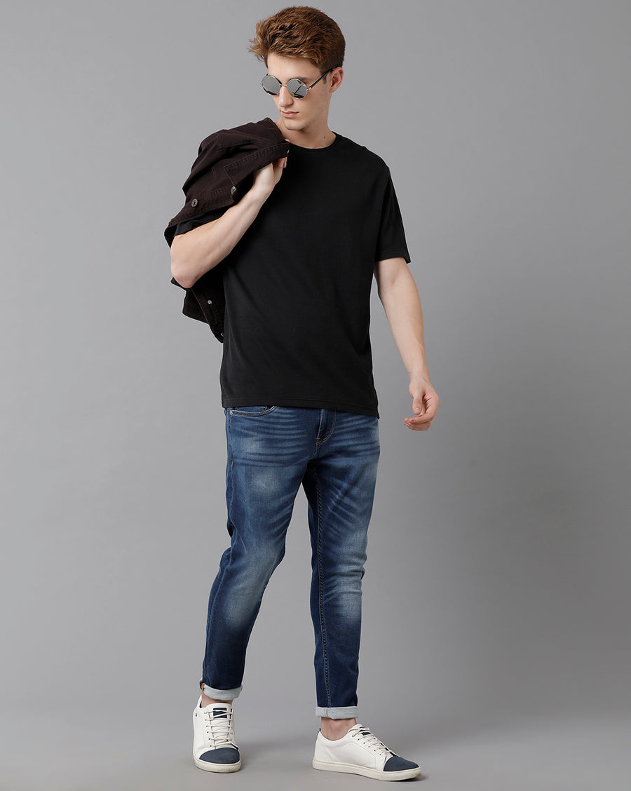 Slim Straight Cropped Jeans - Denim blue - Men | H&M IN