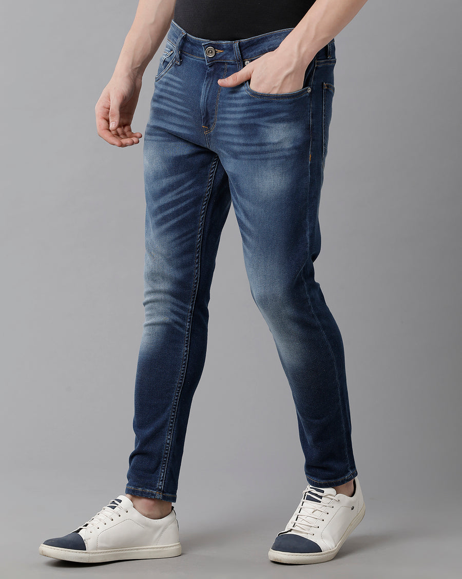 Buy HIGHLANDER Men Blue Slim Tapered Fit Clean Look Ankle Length  Stretchable Jeans - Jeans for Men 2174898 | Myntra
