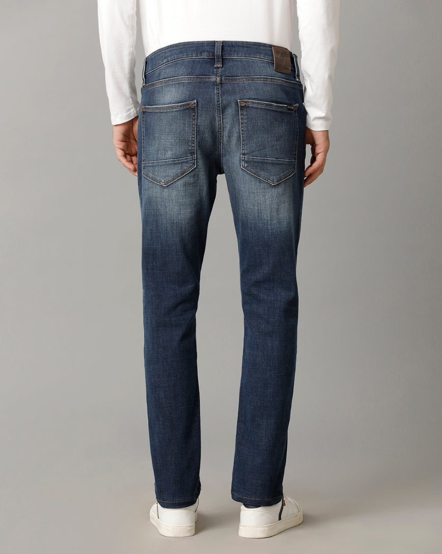 Men Solid Track Skinny Casual Jeans