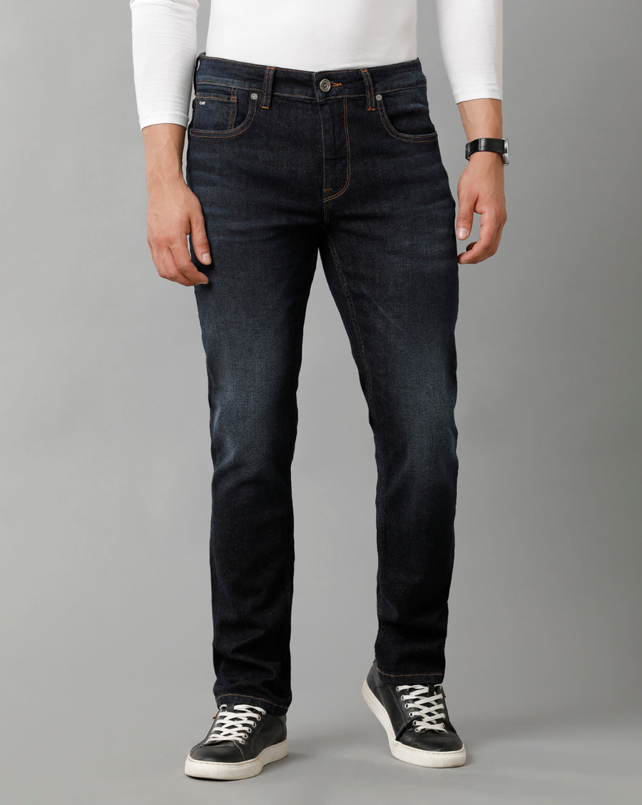 Men Solid Borris Slim Casual Jeans