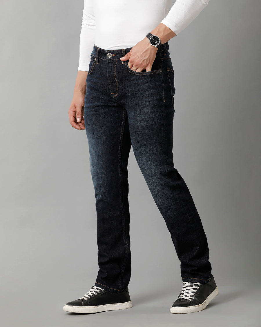 Men Solid Borris Slim Casual Jeans