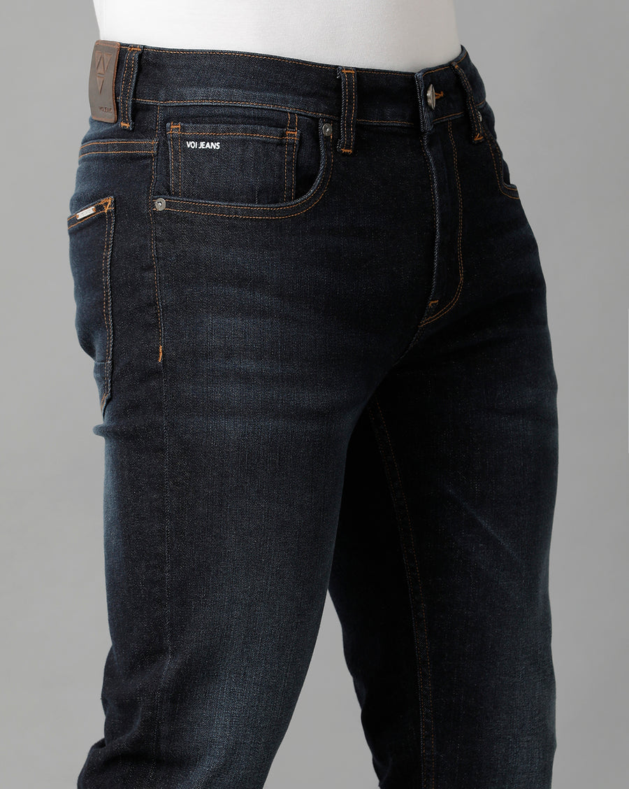 Men Solid Borris Slim Casual Jeans