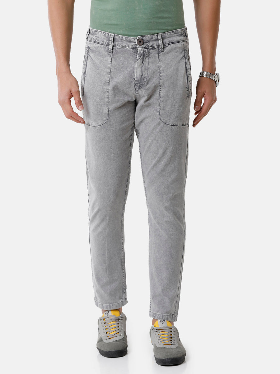 Voi Men Grey Maharishi Fit Non Denim