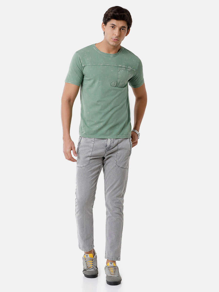 Voi Men Grey Maharishi Fit Non Denim