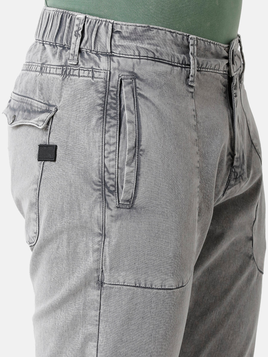Voi Men Grey Maharishi Fit Non Denim