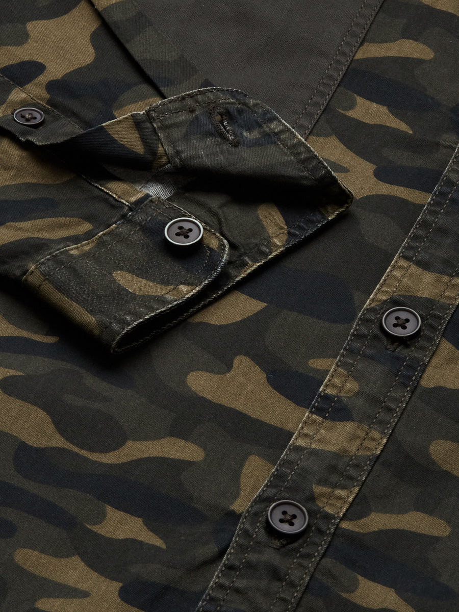 Men Printed Slim Fit Casual Shirt