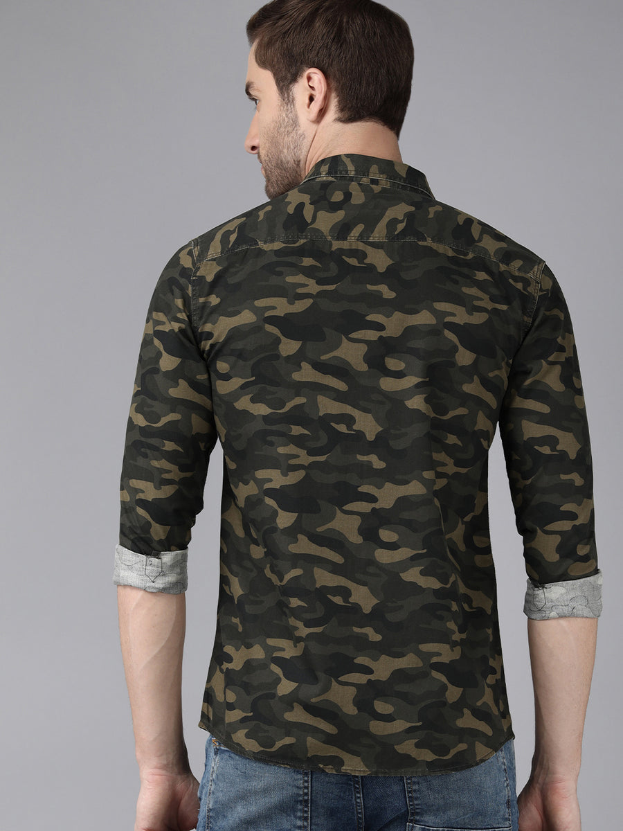 Men Printed Slim Fit Casual Shirt