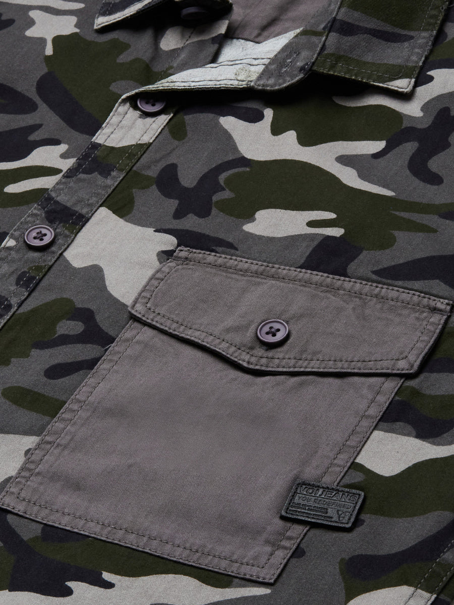 Men Printed Slim Fit Casual Shirt