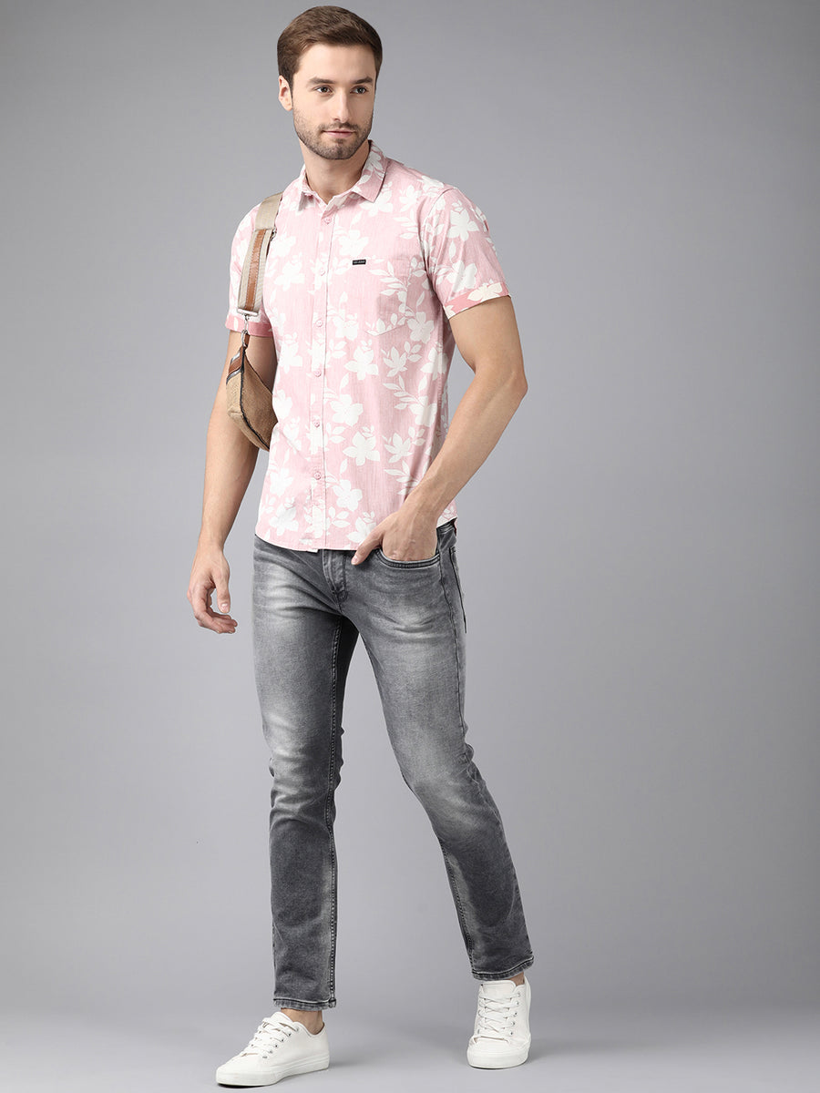 Men Printed Slim Fit Casual Shirt