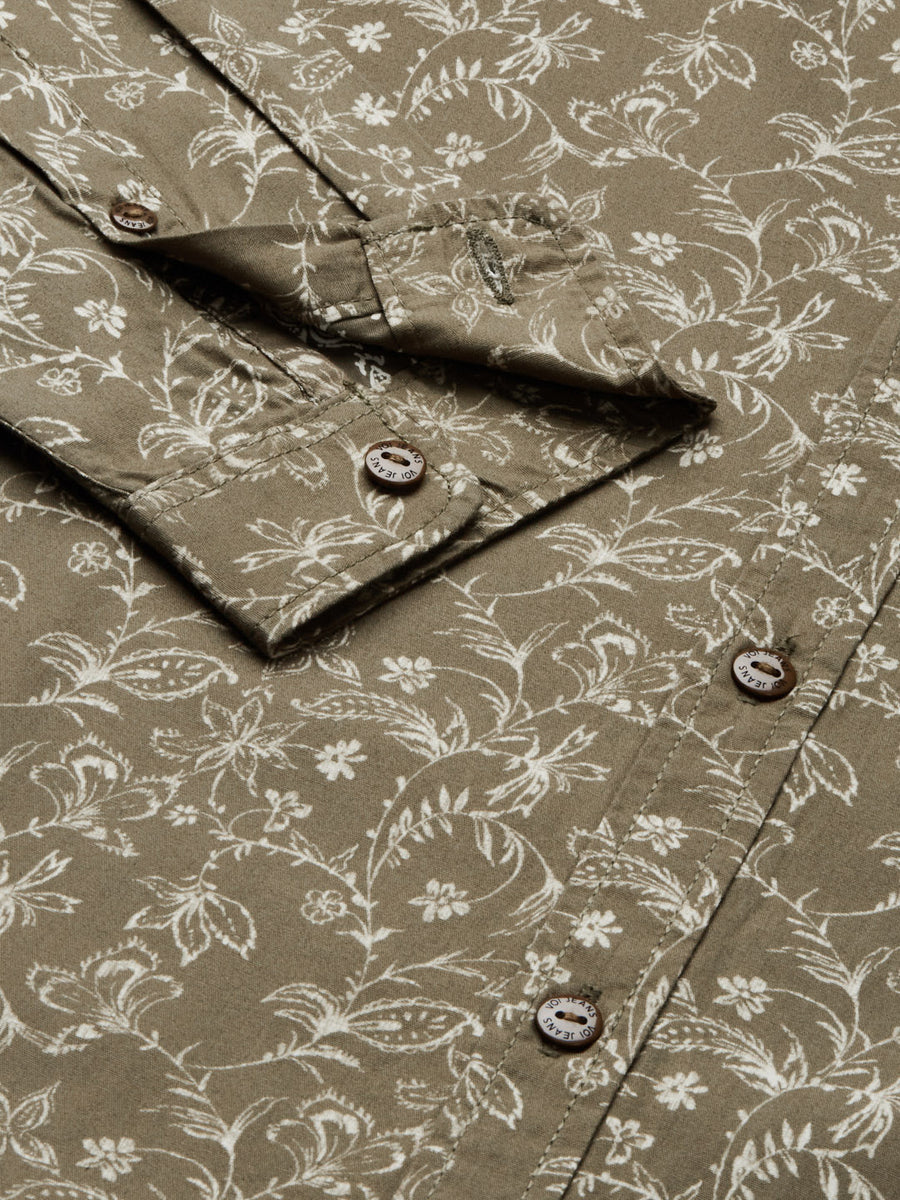 Men Printed Slim Fit Casual Shirt