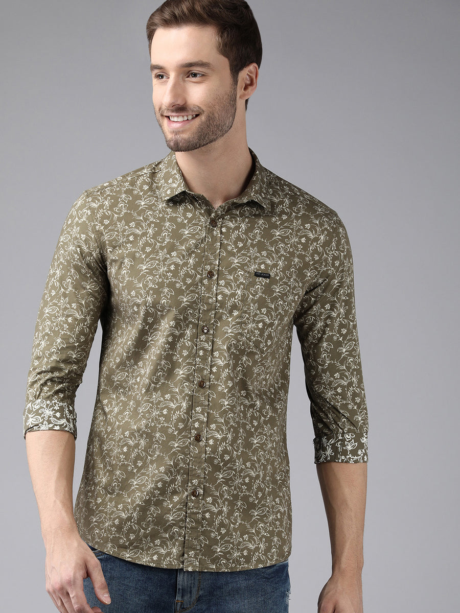 Men Printed Slim Fit Casual Shirt