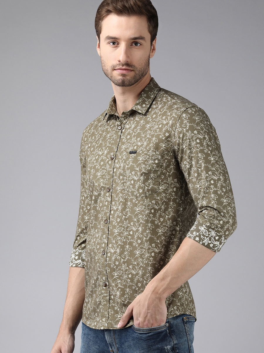Men Printed Slim Fit Casual Shirt