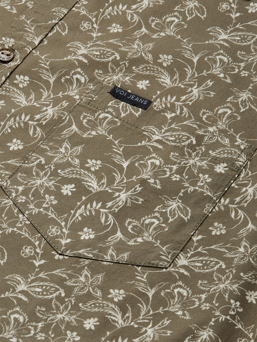 Men Printed Slim Fit Casual Shirt