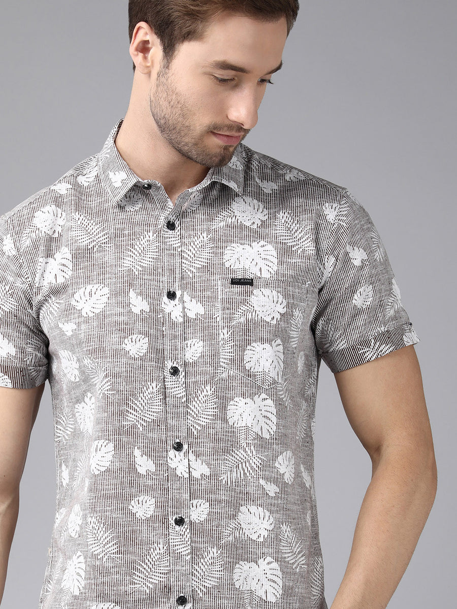 Men Printed Slim Fit Casual Shirt