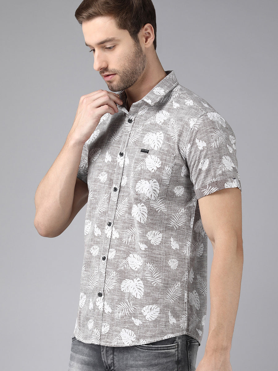 Men Printed Slim Fit Casual Shirt