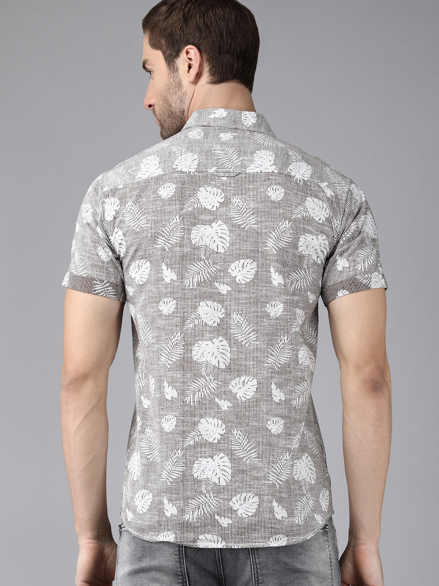 Men Printed Slim Fit Casual Shirt