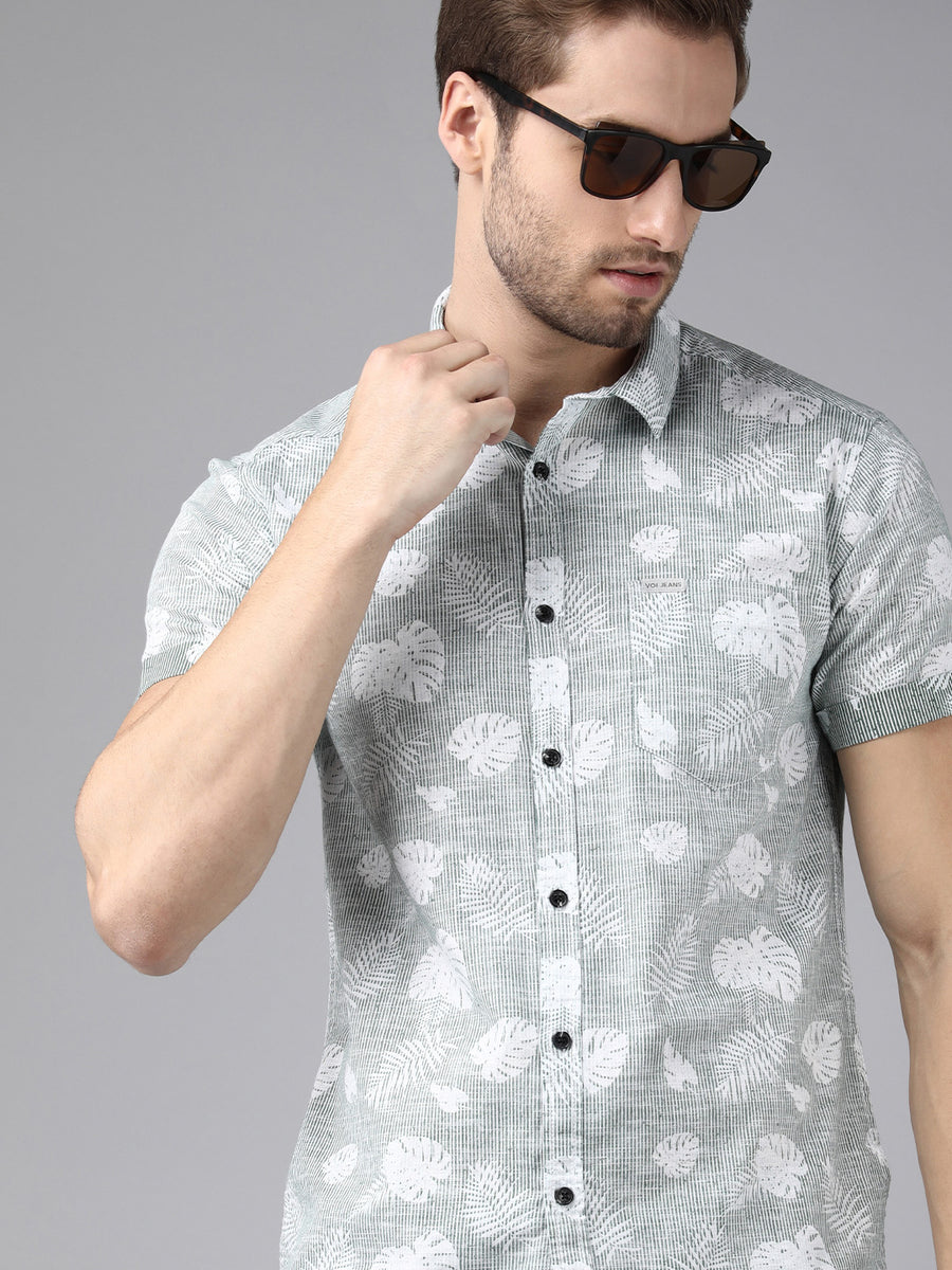 Men Printed Slim Fit Casual Shirt