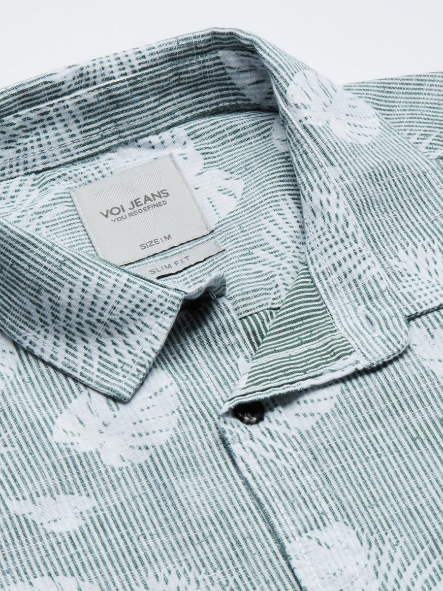 Men Printed Slim Fit Casual Shirt